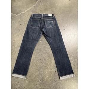 The Stronghold Selvedge Denim Jeans Mens W31 L31 Blue Relax Tapered